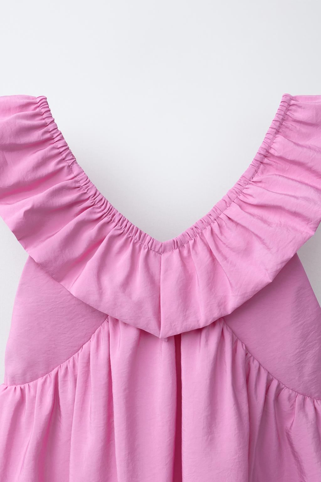 ПЛАТЬЕ ИЗ ТАФТЫ С ВОЛАНАМИ