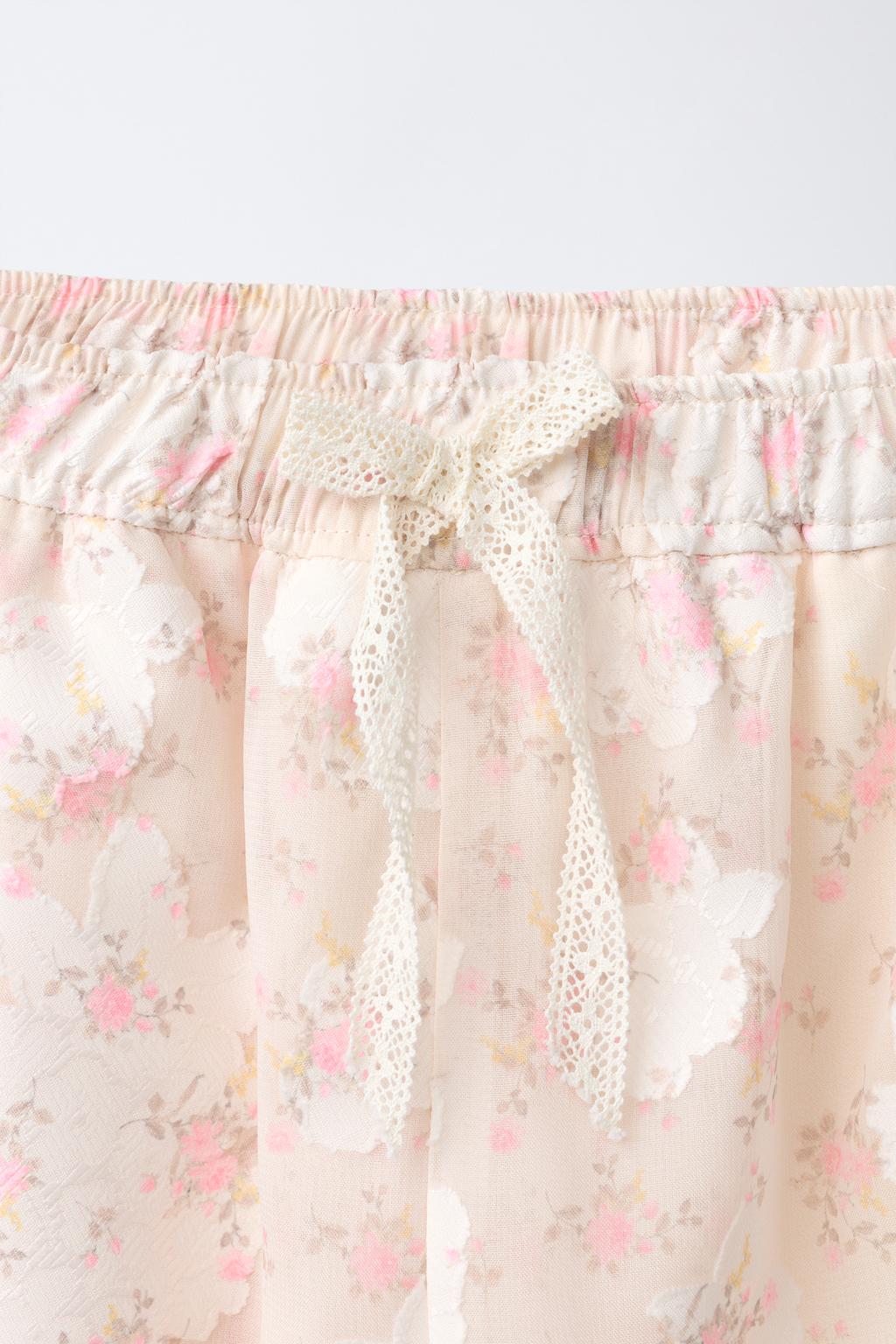 БРЮКИ КАРГО С ЦВЕТОЧНЫМ ПРИНТОМ