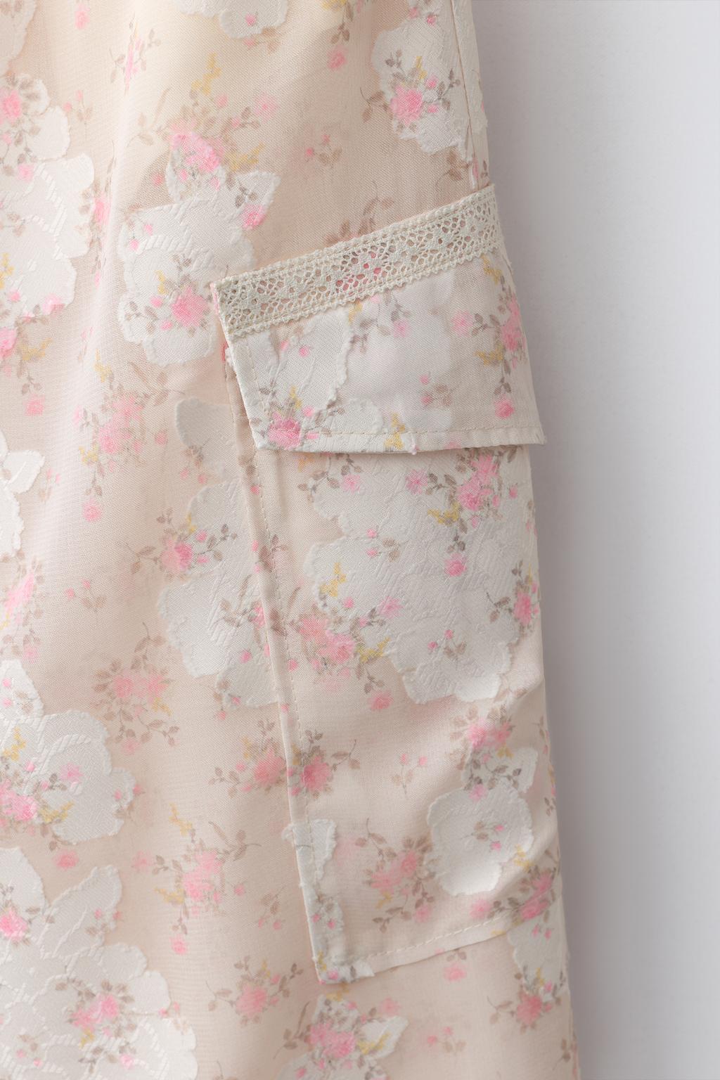 БРЮКИ КАРГО С ЦВЕТОЧНЫМ ПРИНТОМ