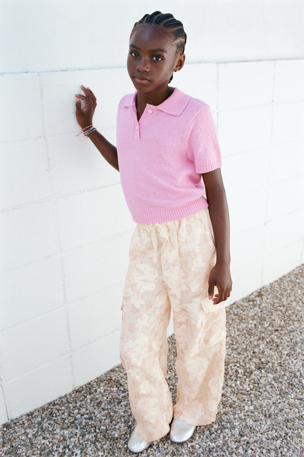 БРЮКИ КАРГО С ЦВЕТОЧНЫМ ПРИНТОМ