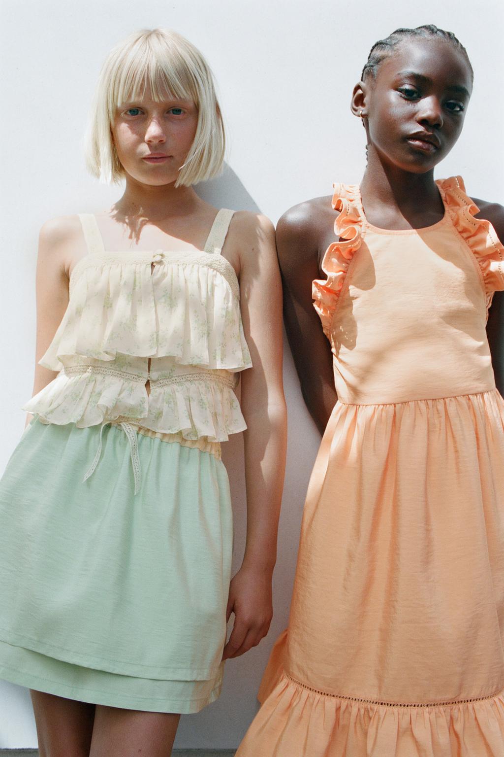 ПЛАТЬЕ С ВОЛАНАМИ И ОТДЕЛКОЙ