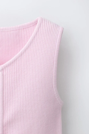 Топ в рубчик со сборками