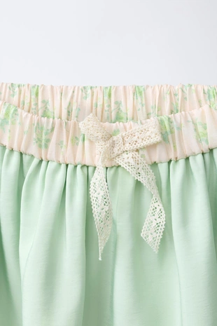 Юбка из тафты с деталями на поясе- Заказать в России