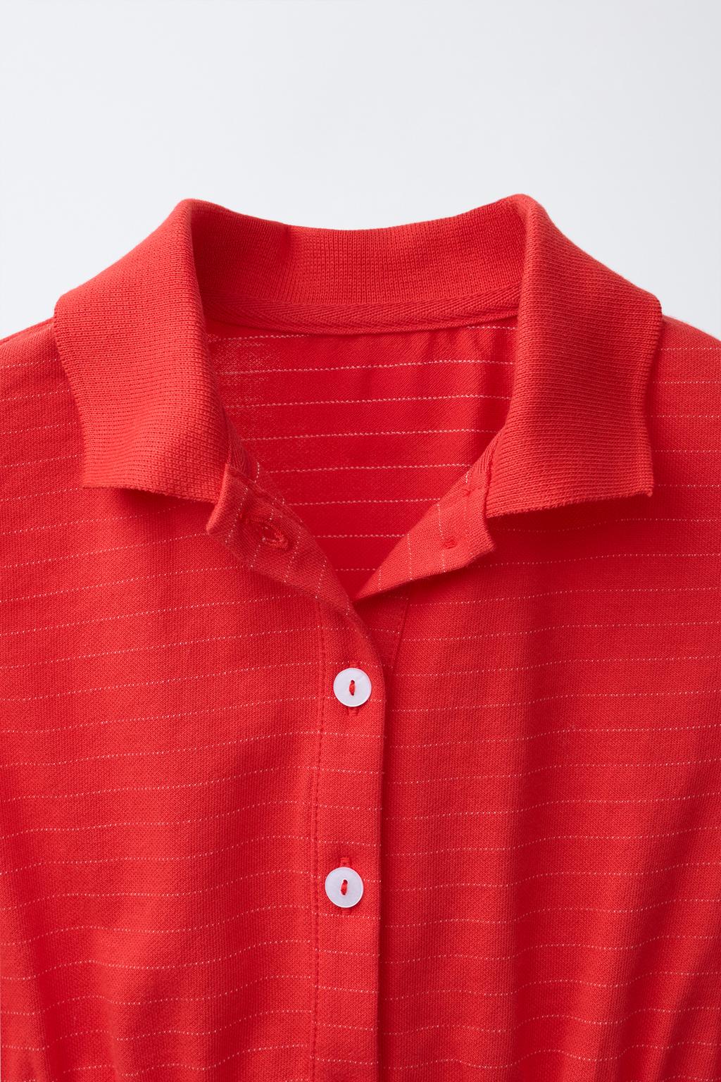 УКОРОЧЕННОЕ ПОЛО В ПОЛОСКУ