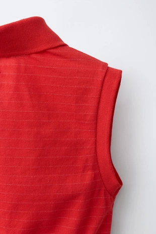 Укороченное поло в полоску- Заказать в России