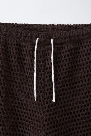 Брюки Wide Leg с вязаными цветами- Заказать в России