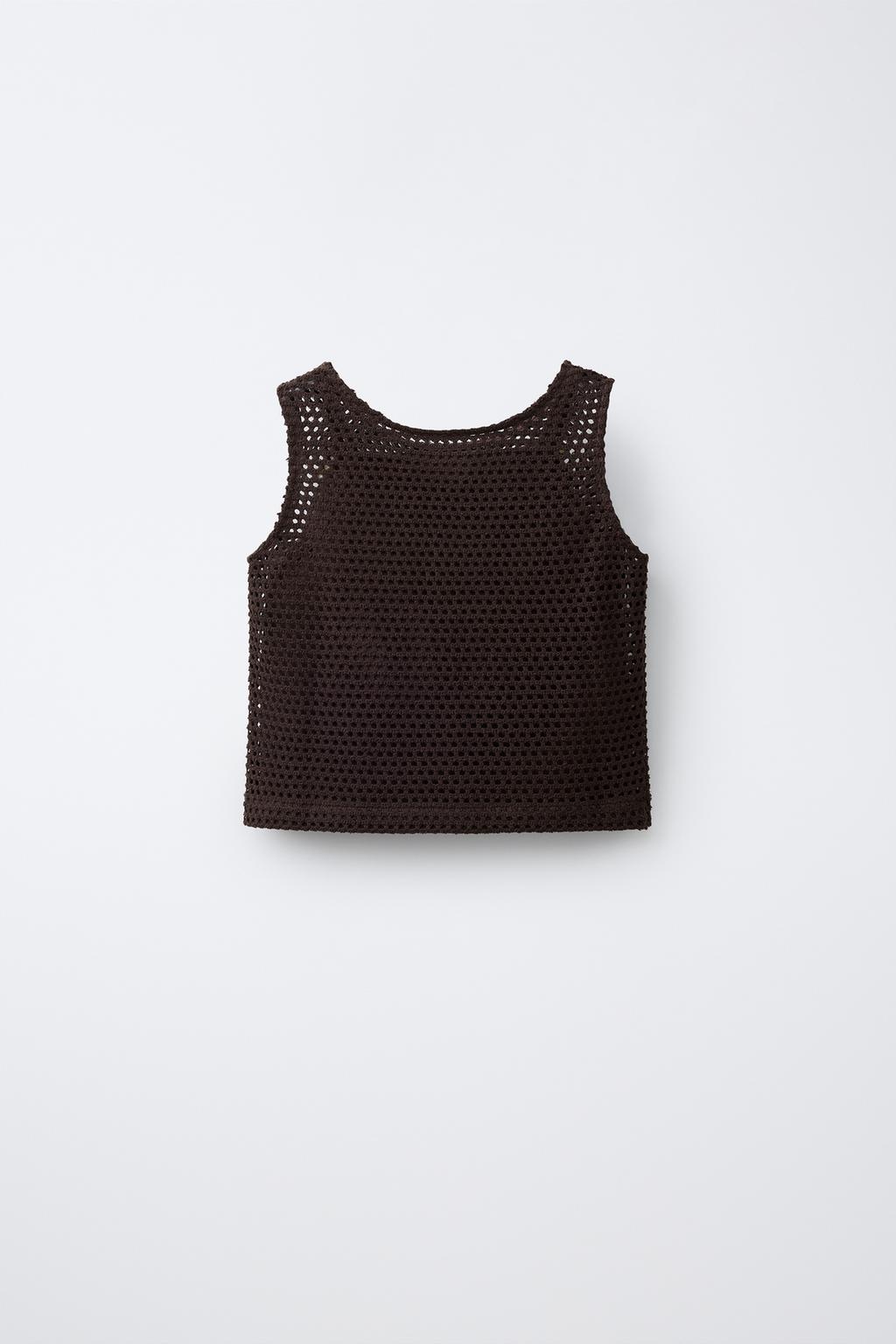 ТОП ИЗ КРУЖЕВА КРОШЕ С ЦВЕТАМИ