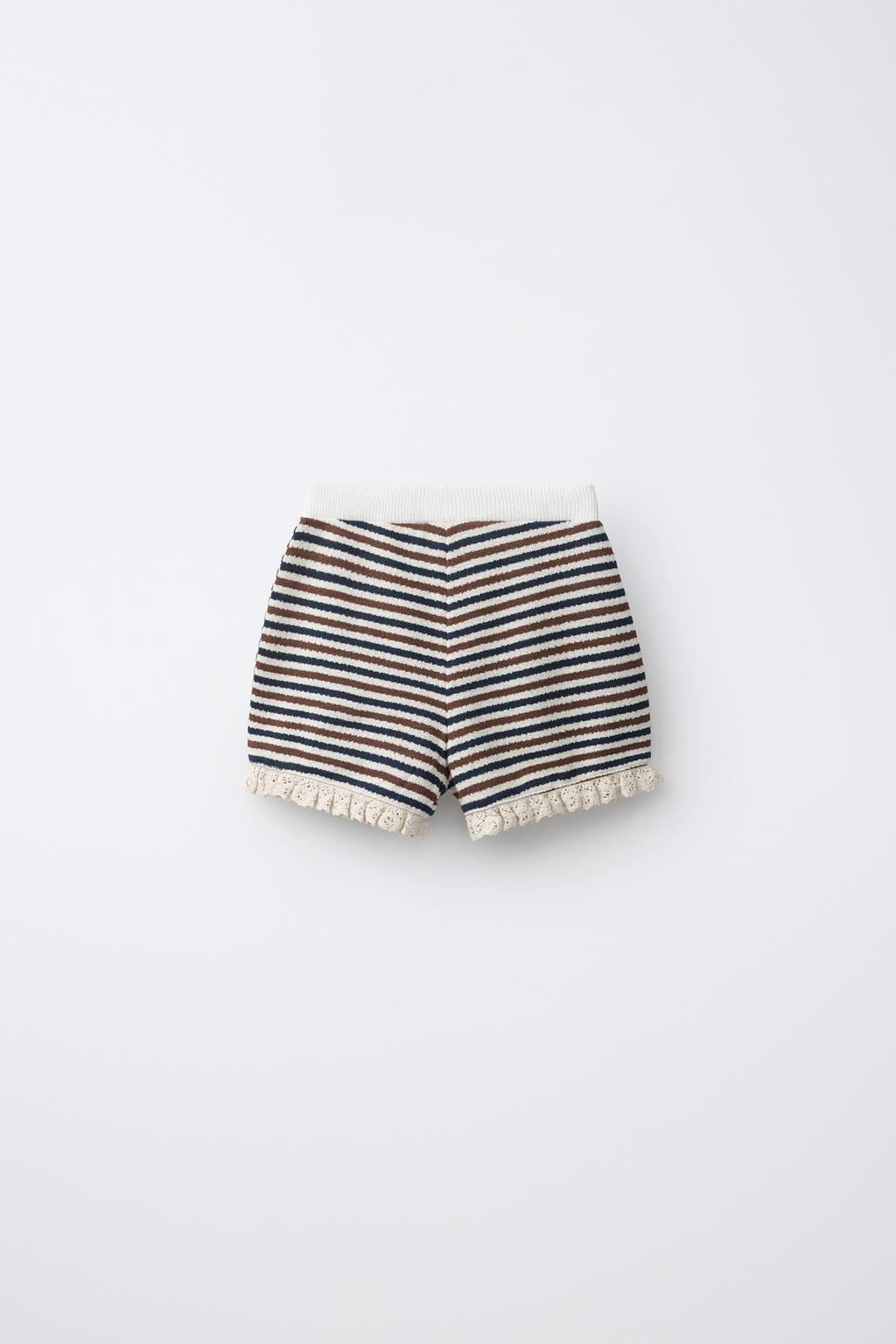ТРИКОТАЖНЫЕ ШОРТЫ В ПОЛОСКУ