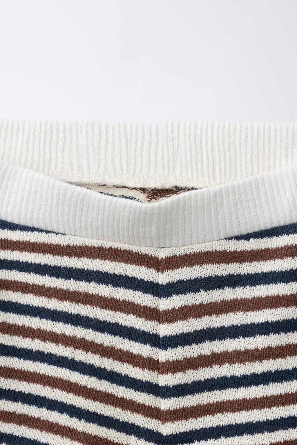 ТРИКОТАЖНЫЕ ШОРТЫ В ПОЛОСКУ