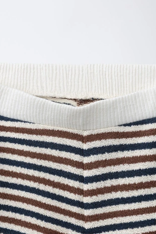 Трикотажные шорты в полоску- Заказать в России