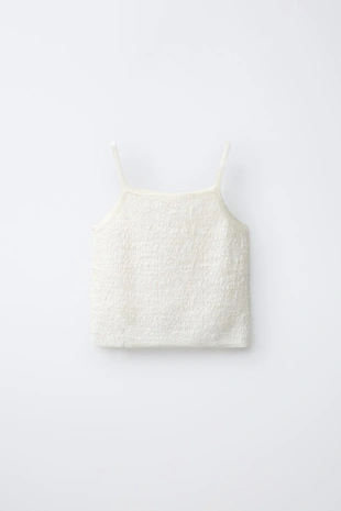 Трикотажный топ с рельефным узором- Заказать в России