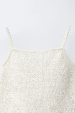 Трикотажный топ с рельефным узором- Заказать в России