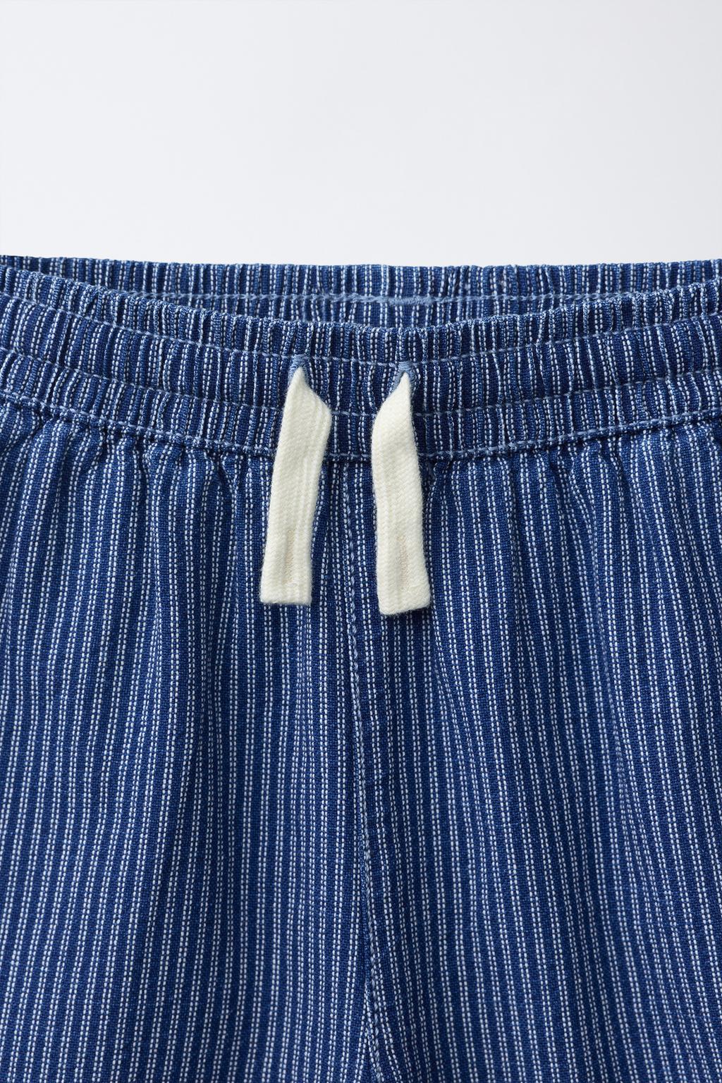 ДЖИНСОВЫЕ ШОРТЫ В ПОЛОСКУ