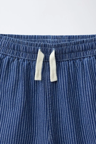 Джинсовые шорты в полоску- Заказать в России