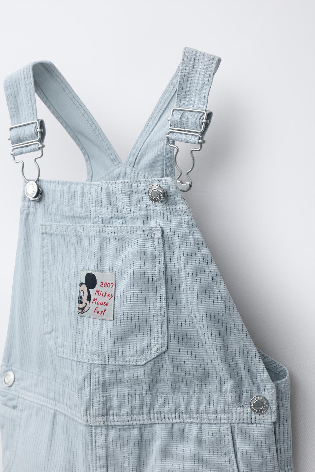 КОРОТКИЙ КОМБИНЕЗОН ИЗ ХЛОПКА В ПОЛОСКУ MICKEY MOUSE © DISNEY