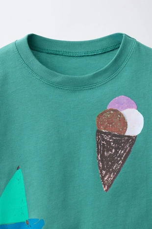 Футболка «мороженое и парусники» Isabelle Vandeplassche ©- Заказать в России