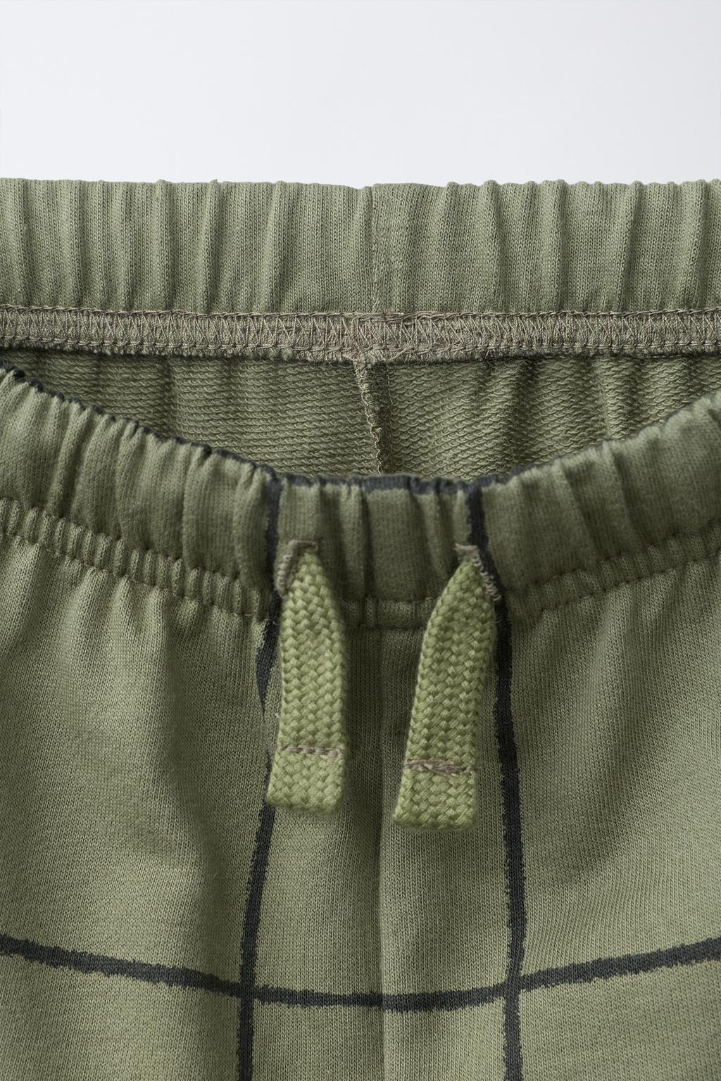 КОМПЛЕКТ ДЖОГГИНГ: ФУТБОЛКА С КАРМАНОМ И БЕРМУДЫ В КЛЕТКУ