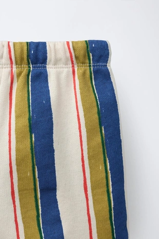 Шорты в разноцветную полоску