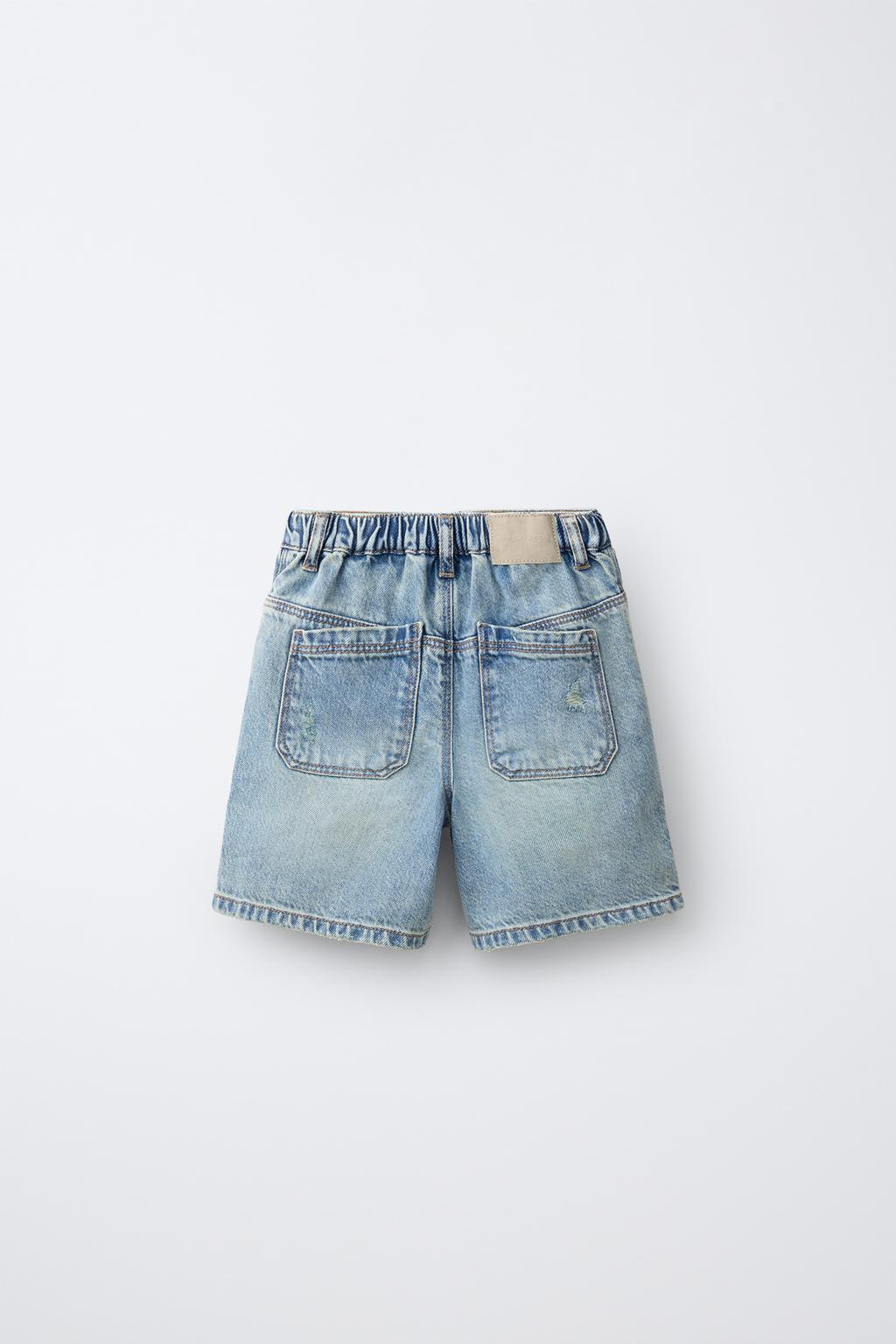 ДЖИНСОВЫЕ ШОРТЫ С РАЗРЕЗАМИ