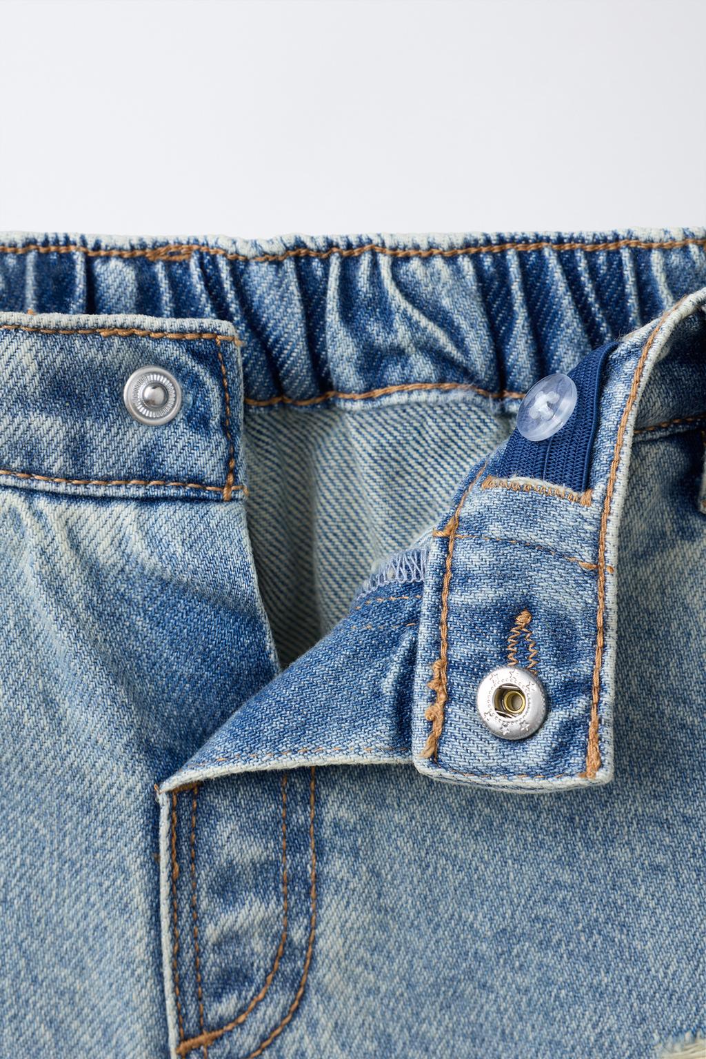 ДЖИНСОВЫЕ ШОРТЫ С РАЗРЕЗАМИ