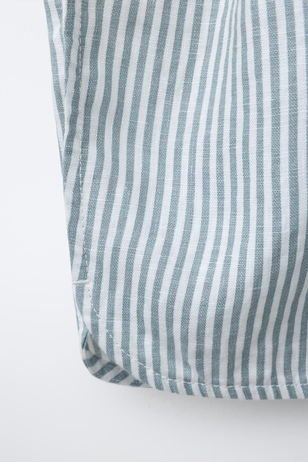 БРЮКИ ИЗ 100% ЛЬНА В ПОЛОСКУ