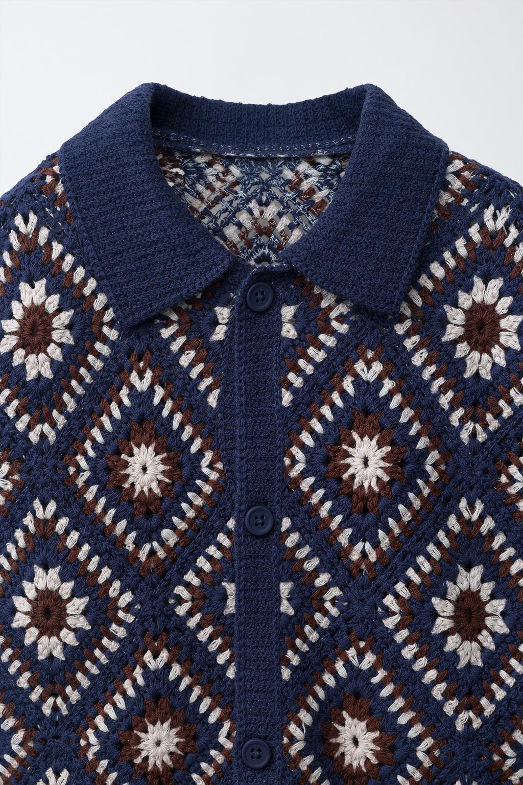 РУБАШКА КРОШЕ В РОМБ