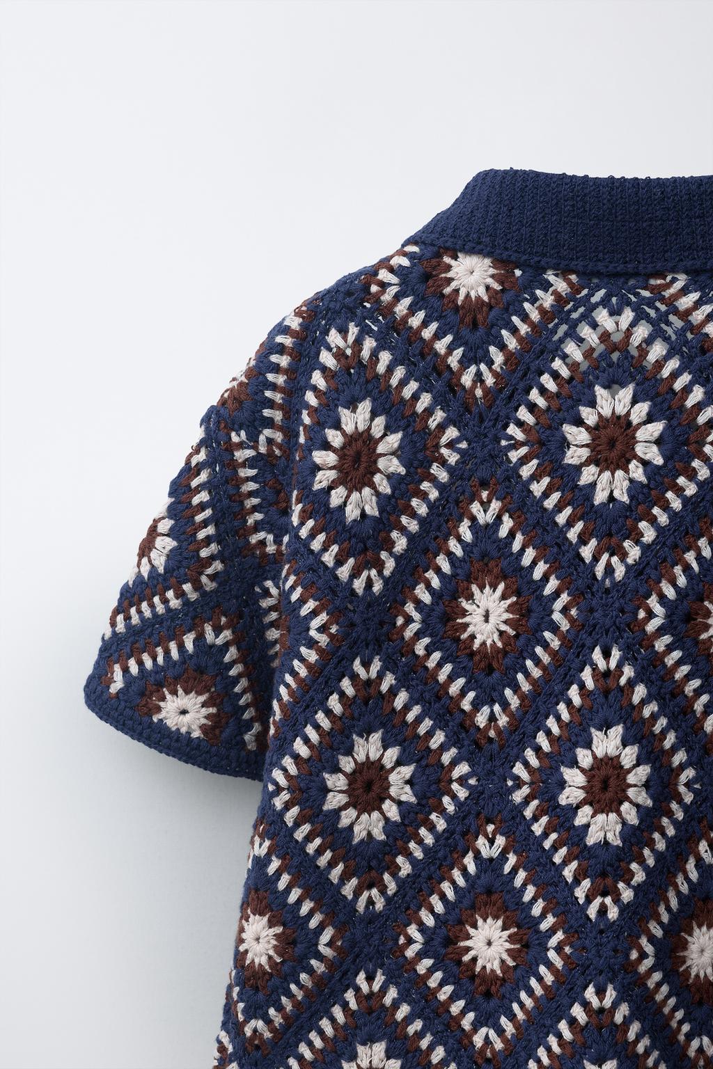 РУБАШКА КРОШЕ В РОМБ