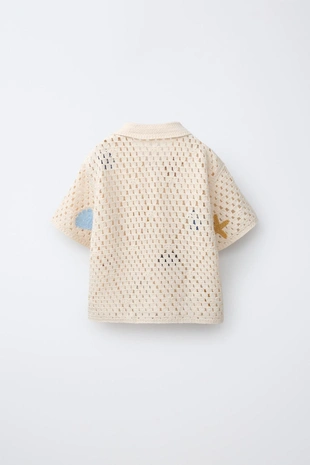 Рубашка из кружева кроше с морскими мотивами- Заказать в России