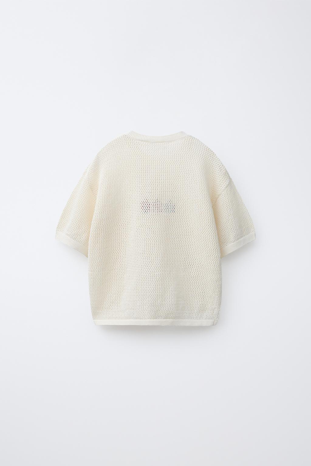 ТРИКОТАЖНАЯ ФУТБОЛКА С ВЫШИВКОЙ