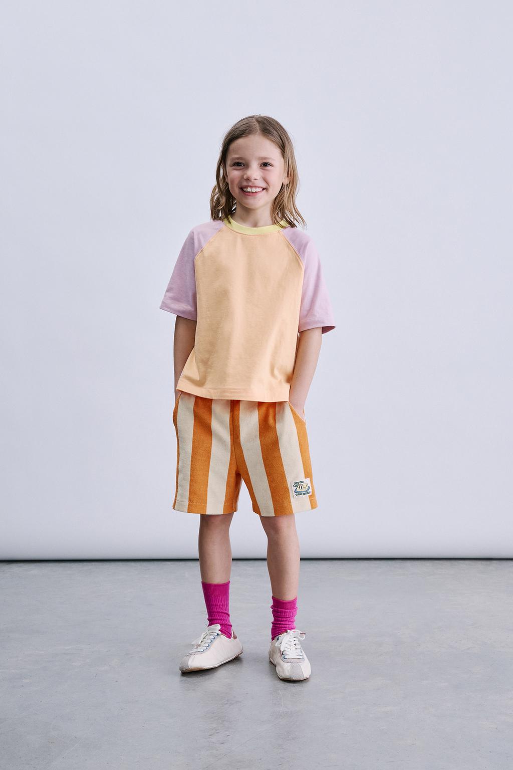 ШОРТЫ ИЗ МАХРОВОЙ ТКАНИ В ПОЛОСКУ