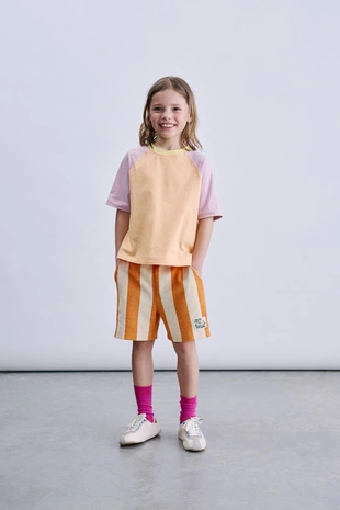 Футболка с рукавами реглан и цветными блоками- Заказать в России