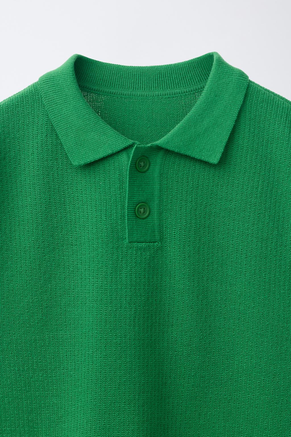 ОДНОТОННОЕ ПОЛО РЕЛЬЕФНОЙ ВЯЗКИ