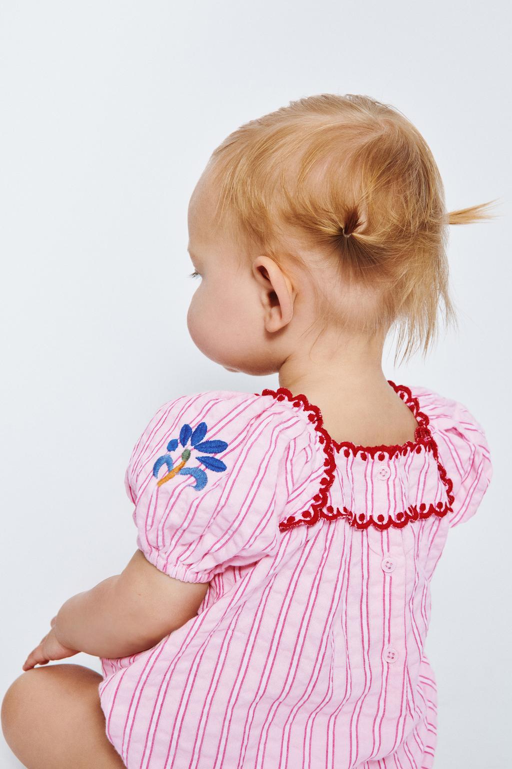 КОМБИНЕЗОН В ПОЛОСКУ С ВЫШИВКОЙ SISSEL EDELBO X ZARA KIDS