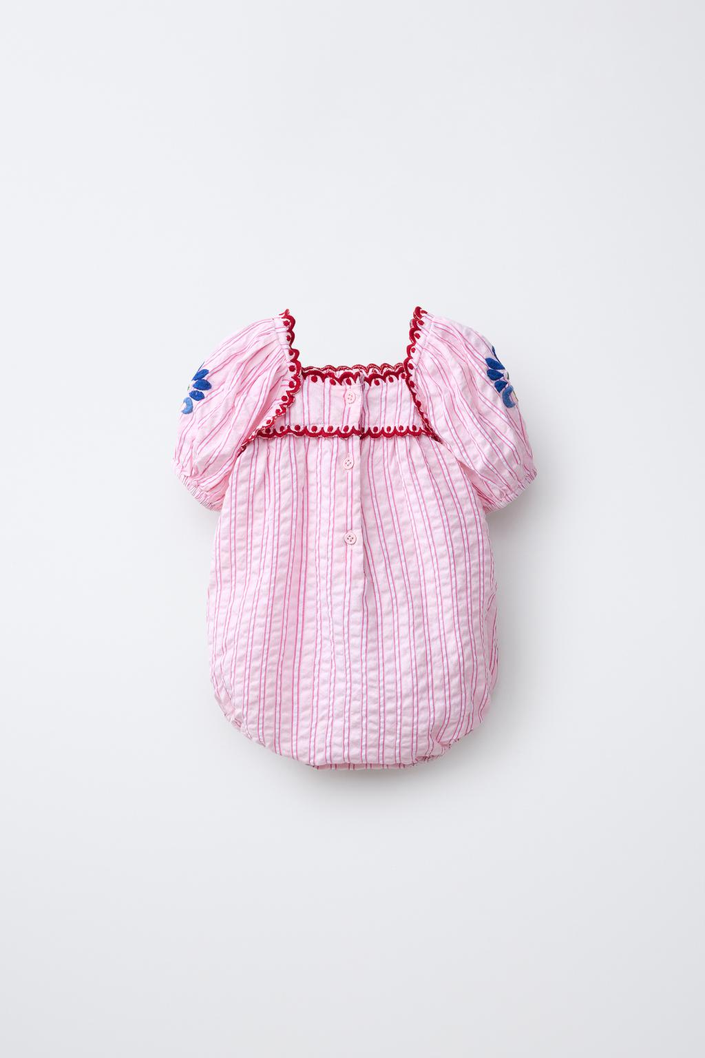 КОМБИНЕЗОН В ПОЛОСКУ С ВЫШИВКОЙ SISSEL EDELBO X ZARA KIDS