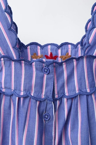 Комплект из блузы и трусов в полоску с вышивкой Sissel Edelbo X Zara Kids- Заказать в России