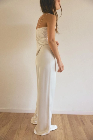 Атласный топ в бельевом стиле- Заказать в России