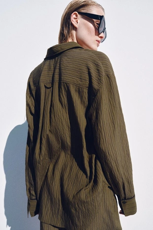 Рубашка струящаяся в полоску — Zw Collection- Заказать в России