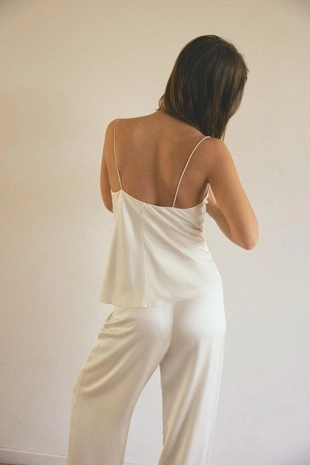 Атласные брюки из 100% вискозы- Заказать в России