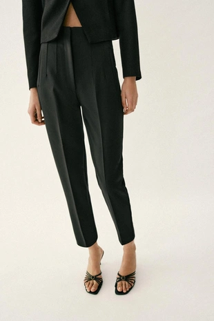 Брюки с высокой посадкой- Заказать в России