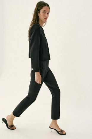 Брюки с высокой посадкой- Заказать в России