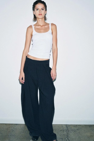 Брюки Wide-Leg с защипами — Zw Collection- Заказать в России