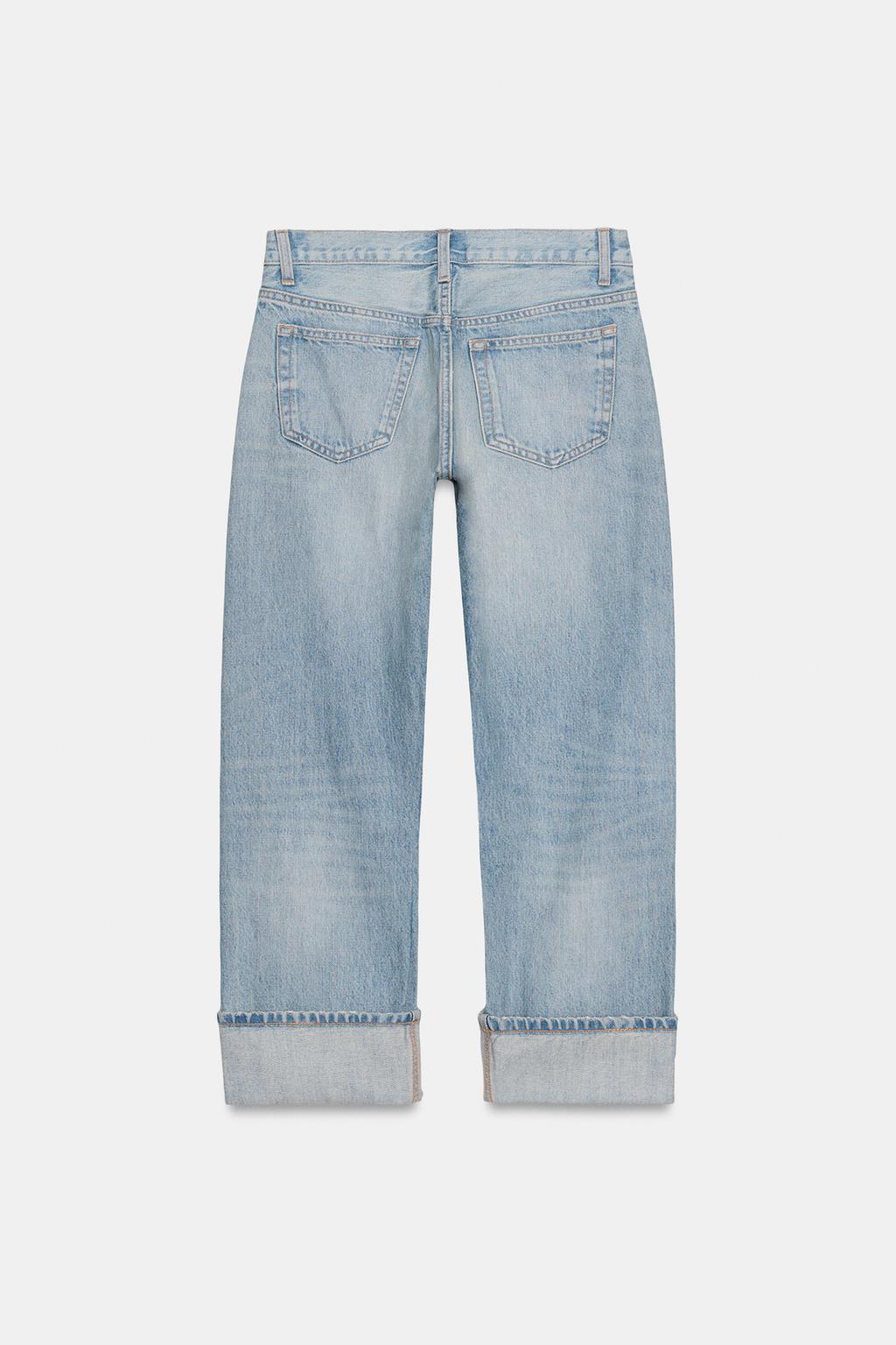 ДЖИНСЫ TRF STRAIGHT-LEG MID-RISE С РАЗРЕЗАМИ