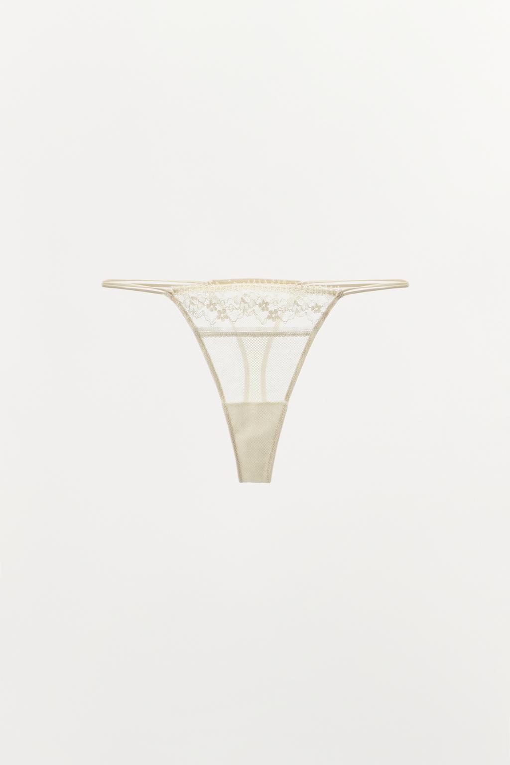 ТРУСЫ ТАНГА С КРУЖЕВОМ