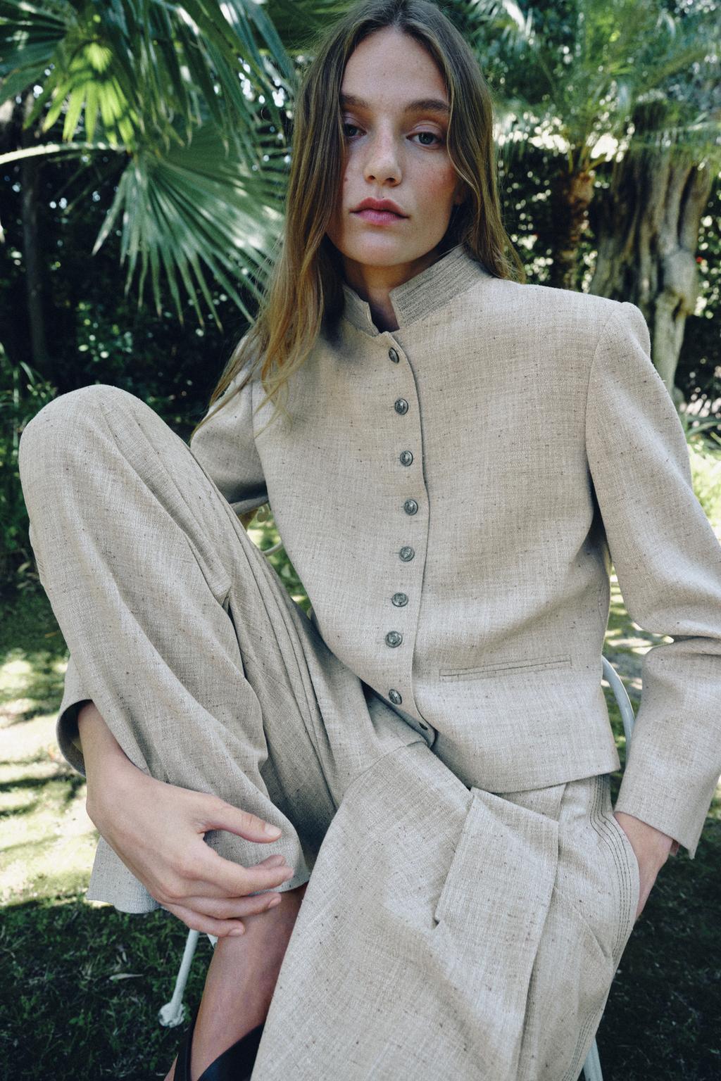 БРЮКИ ПРЯМОГО КРОЯ С ДЕКОРАТИВНОЙ СТРОЧКОЙ — ZW COLLECTION