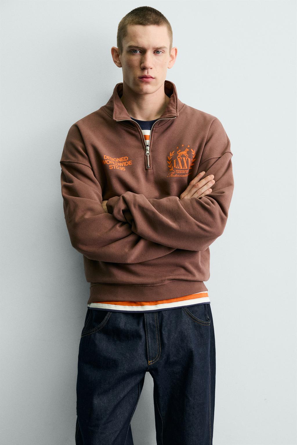 ТОЛСТОВКА НА МОЛНИИ С КОНТРАСТНЫМИ НАДПИСЯМИ