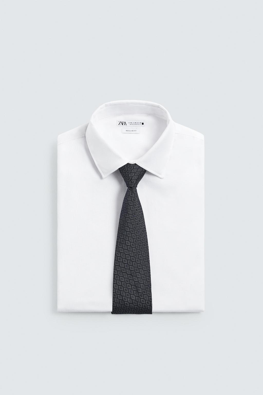 ГАЛСТУК ЖАККАРД ГЕОМЕТРИЯ 100% ШЕЛК