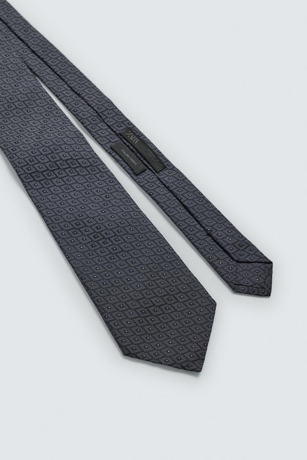 ГАЛСТУК ЖАККАРД ГЕОМЕТРИЯ 100% ШЕЛК