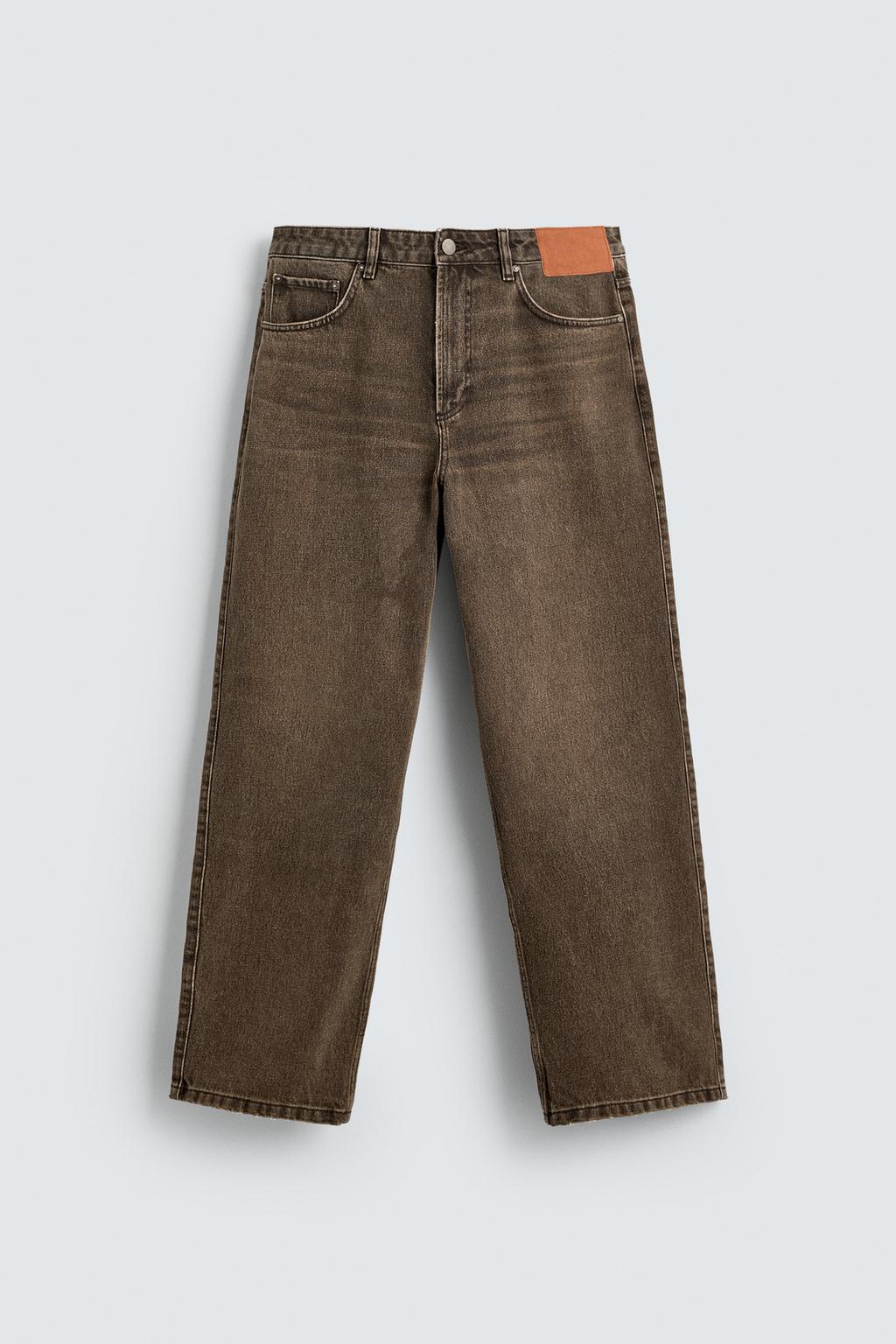 ДЖИНСЫ RELAXED FIT С ВОЩЕНЫМ ЭФФЕКТОМ