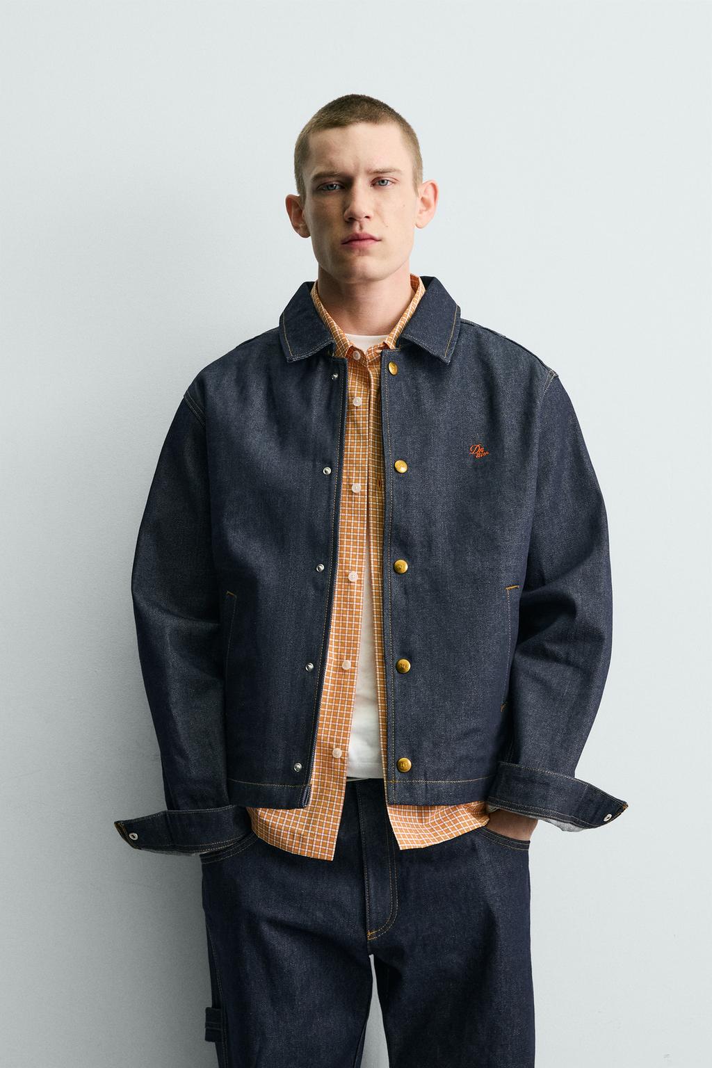 ДЖИНСОВАЯ КУРТКА СВОБОДНОГО КРОЯ С ВЫШИВКОЙ