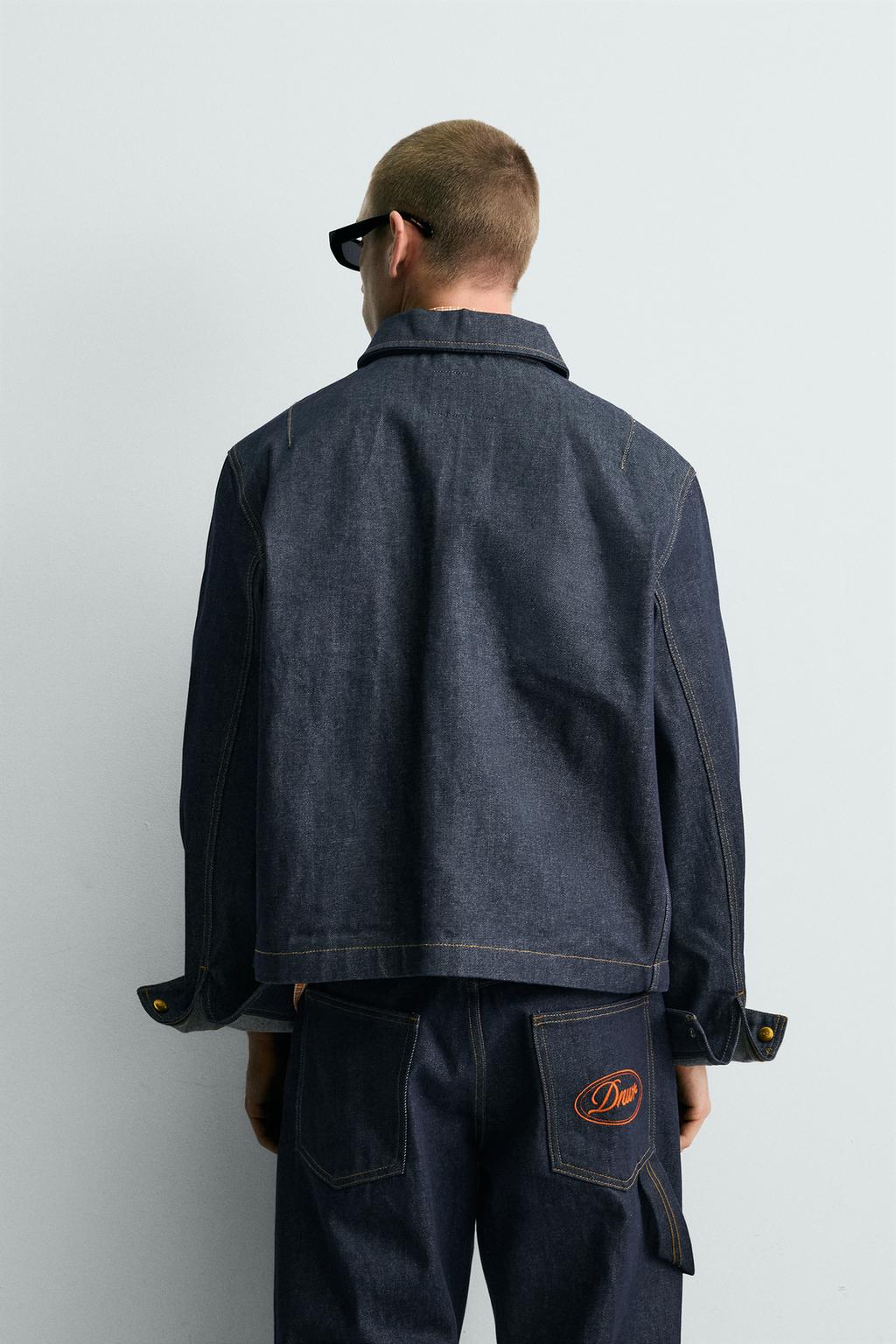 ДЖИНСОВАЯ КУРТКА СВОБОДНОГО КРОЯ С ВЫШИВКОЙ